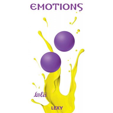 Фиолетовые вагинальные шарики без сцепки Emotions Lexy Large фото 2
