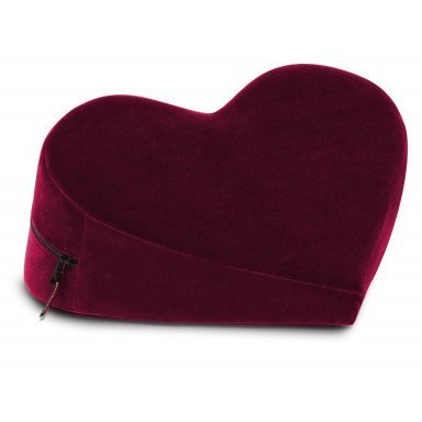 Малая бордовая подушка-сердце для любви Liberator Heart Wedge, фото