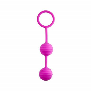 Розовые вагинальные шарики с кольцом, фото