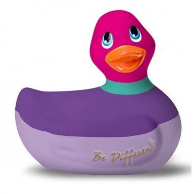 Фиолетово-розовый вибратор-уточка I Rub My Duckie 2.0 Colors, фото