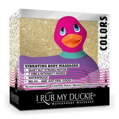 Фиолетово-розовый вибратор-уточка I Rub My Duckie 2.0 Colors фото 2
