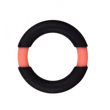 Черно-оранжевое эрекционное кольцо на пенис Neon Stimu, фото