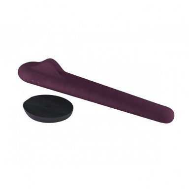 Фиолетовый вибратор для пар Crescendo - 21 см. фото 3