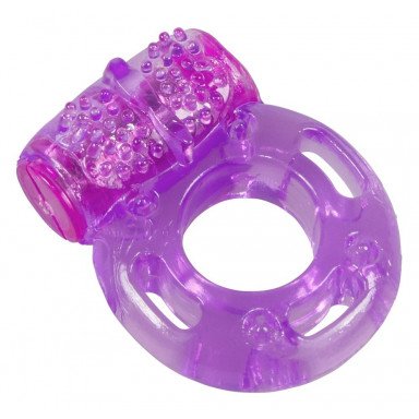 Фиолетовое эрекционное виброкольцо Bliss Mate Vibration Cock Ring, фото