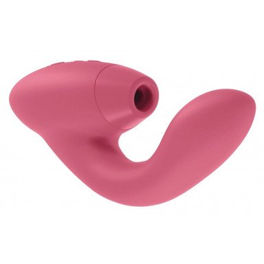 Розовый стимулятор Womanizer DUO с вагинальным отростком, фото