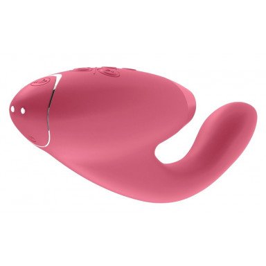 Розовый стимулятор Womanizer DUO с вагинальным отростком фото 3