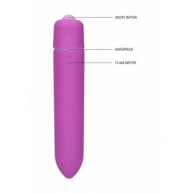 Фиолетовая вибропуля Speed Bullet - 9,3 см. фото 2
