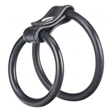Двойное эрекционное кольцо на пенис и мошонку фото 2