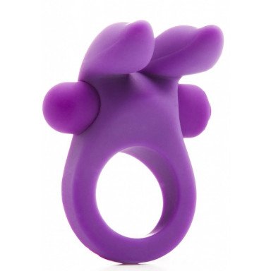 Фиолетовое эрекционное виброкольцо Rabbit Cockring, фото