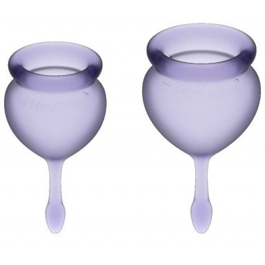 Набор фиолетовых менструальных чаш Feel good Menstrual Cup, фото