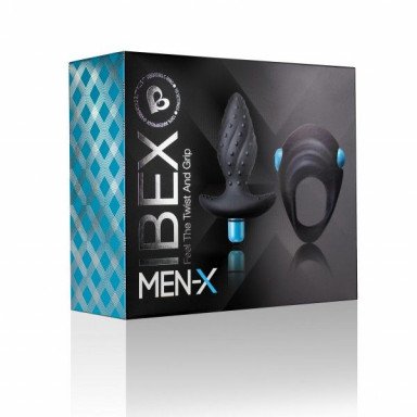 Мужской вибронабор Mex-X Ibex: вибропробка и эрекционное виброкольцо фото 5