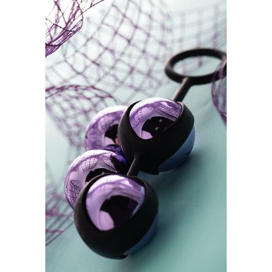 Фиолетово-чёрный набор вагинальных шариков TOYFA A-toys фото 10
