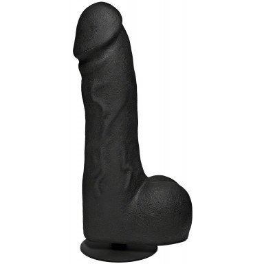 Черный фаллоимитатор-гигант с присоской-плагом The Really Big Dick - 30,5 см., фото
