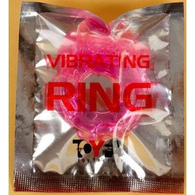 Толстое розовое эрекционное кольцо с вибратором фото 2