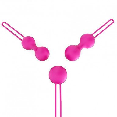 Набор из трех розовых вагинальных шариков Erokay, фото