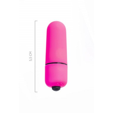 Розовая вибропуля A-Toys Alli - 5,5 см. фото 6