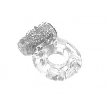 Прозрачное эрекционное кольцо с вибрацией Rings Axle-pin фото 2