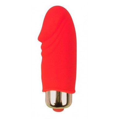 Красный вибромассажер Sweet Toys - 5,5 см., фото