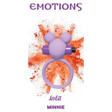 Сиреневое эрекционное виброколечко Emotions Minnie фото 2
