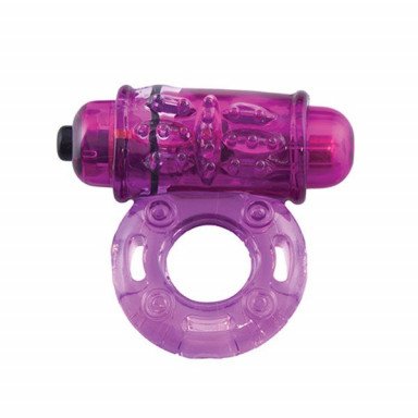 Фиолетовое эрекционное виброкольцо OWOW PURPLE, фото