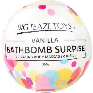 Бомбочка для ванны Bath Bomb Surprise Vanilla + вибропуля фото 2