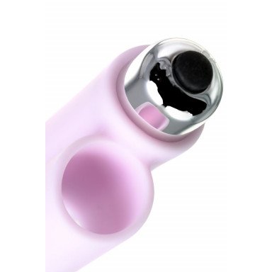 Нежно-розовая вибронасадка на палец для анальной стимуляции JOS NOVA - 9 см. фото 9