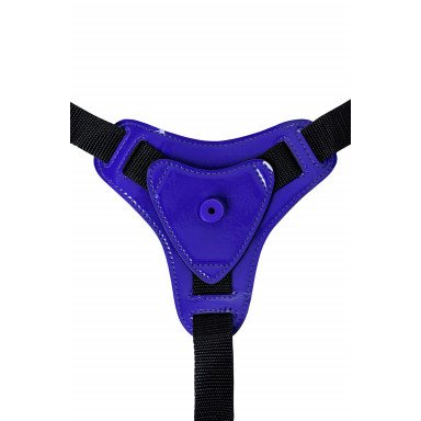 Фиолетовый силиконовый страпон - 14,5 см. фото 5