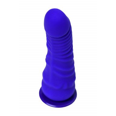 Фиолетовый силиконовый страпон - 14,5 см. фото 6