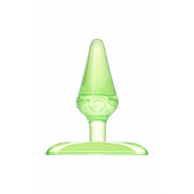 Зеленая анальная втулка с ограничителем - 6,5 см. фото 2