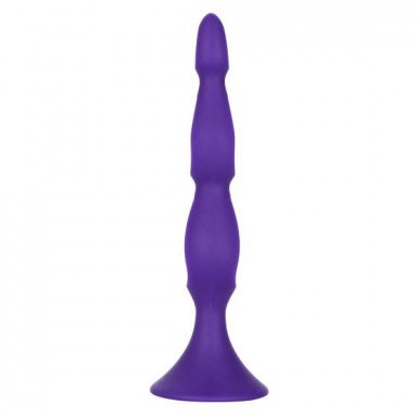 Фиолетовая анальная елочка Silicone Triple Probe - 14,5 см. фото 5