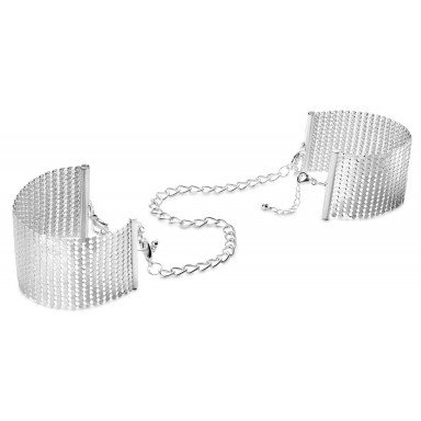 Серебристые наручники-браслеты Desir Metallique Handcuffs, фото