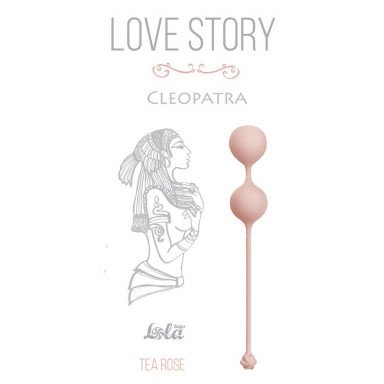 Розовые вагинальные шарики Cleopatra Tea Rose, фото