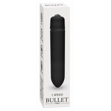 Черная вибропуля Speed Bullet - 9,3 см. фото 3