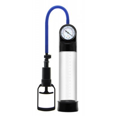 Прозрачная вакуумная помпа Erozon Penis Pump с манометром, фото