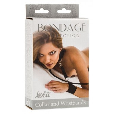 Ошейник с наручниками Bondage Collection Collar and Wristbands Plus Size фото 3
