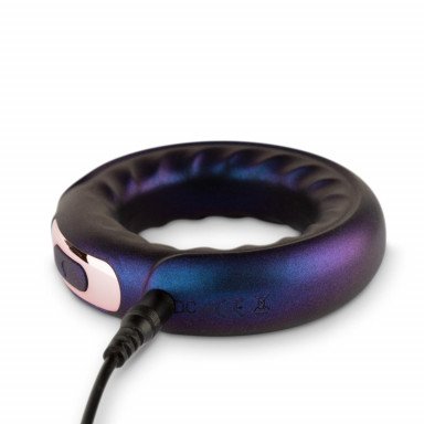Фиолетовое эрекционное виброкольцо Saturn Vibrating Cock/Ball Ring фото 3
