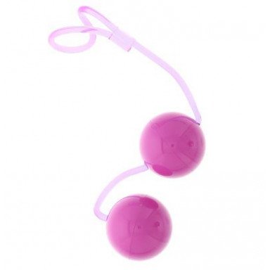 Фиолетовые вагинальные шарики на мягкой сцепке GOOD VIBES PERFECT BALLS, фото