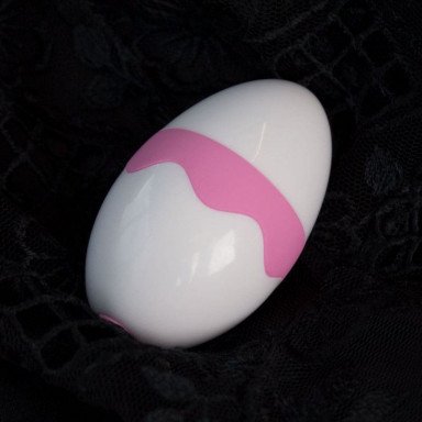 Бело-розовый стимулятор с язычком Tori фото 3