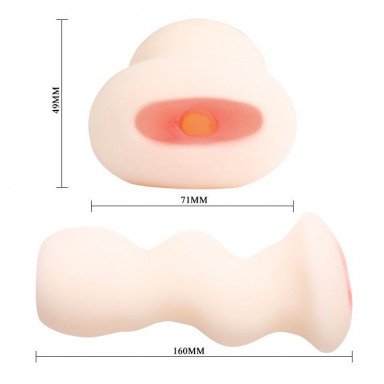 Набор из 3-х мастурбаторов (вагина, ротик и анус) с вибрацией фото 3