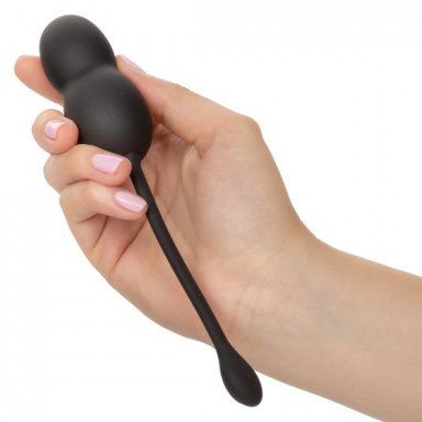 Черные вагинальные виброшарики с браслетом-пультом Wristband Remote Ultra-Soft Kegel System фото 4