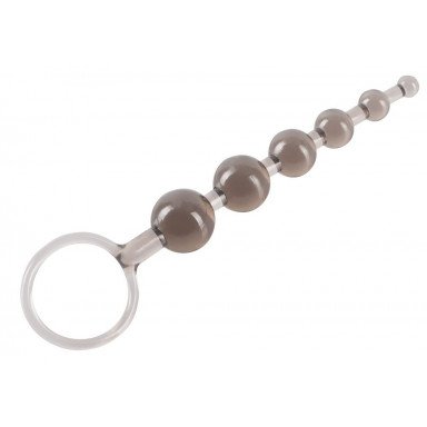 Дымчатая анальная цепочка Anal Beads - 20,5 см. фото 3