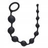 Чёрная анальная цепочка Long Pleasure Chain - 35 см., фото