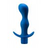 Синяя анальная вибропробка Derby - 13,5 см., фото