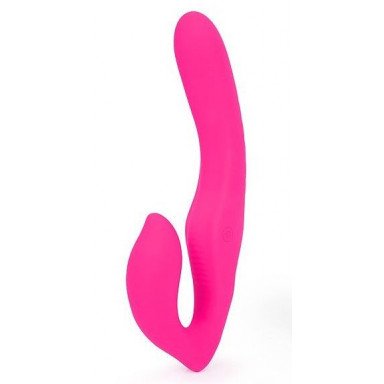 Ярко-розовый безремневой страпон NAMI, фото