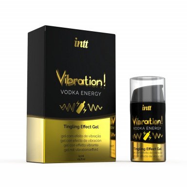 Жидкий интимный гель с эффектом вибрации Vibration! Vodka Energy - 15 мл. фото 2