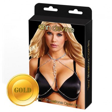 Золотистое украшение для груди SEXY, фото