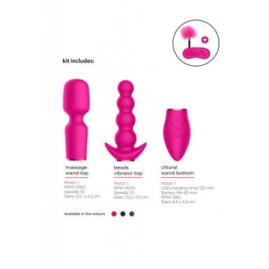 Розовый эротический набор Pleasure Kit №3 фото 3