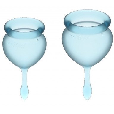 Набор голубых менструальных чаш Feel good Menstrual Cup, фото