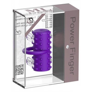 Фиолетовая вибропулька на палец Power Finger фото 4
