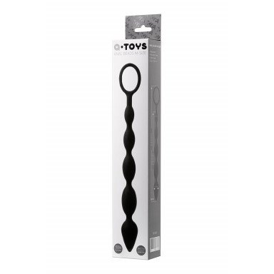 Черная анальная цепочка A-toys - 27,6 см. фото 3